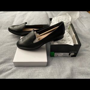Alfani Black flat slip on loafers